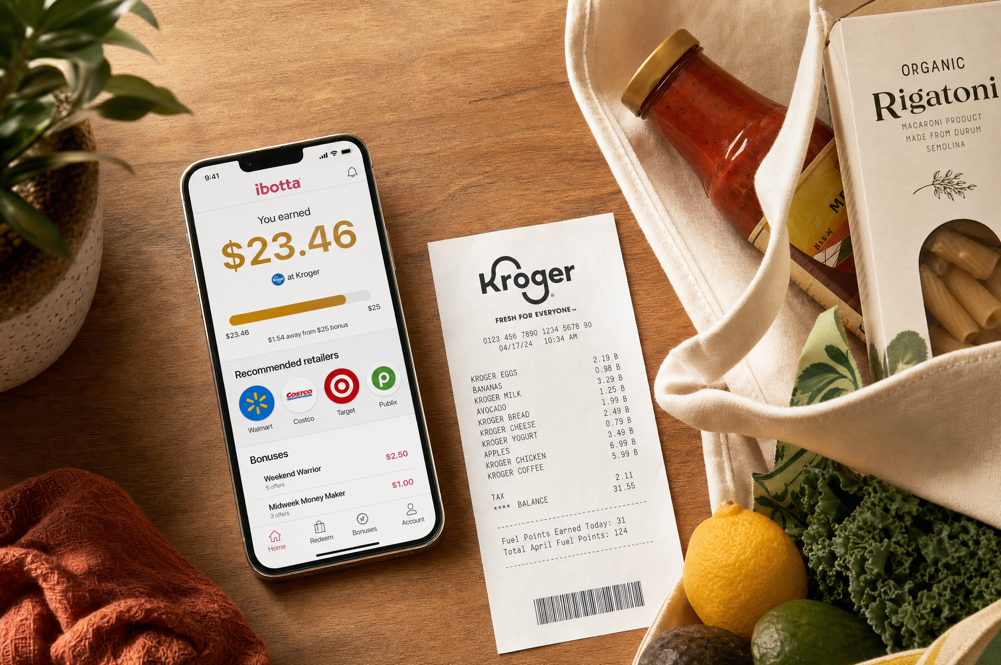 Smartphone with rebate app